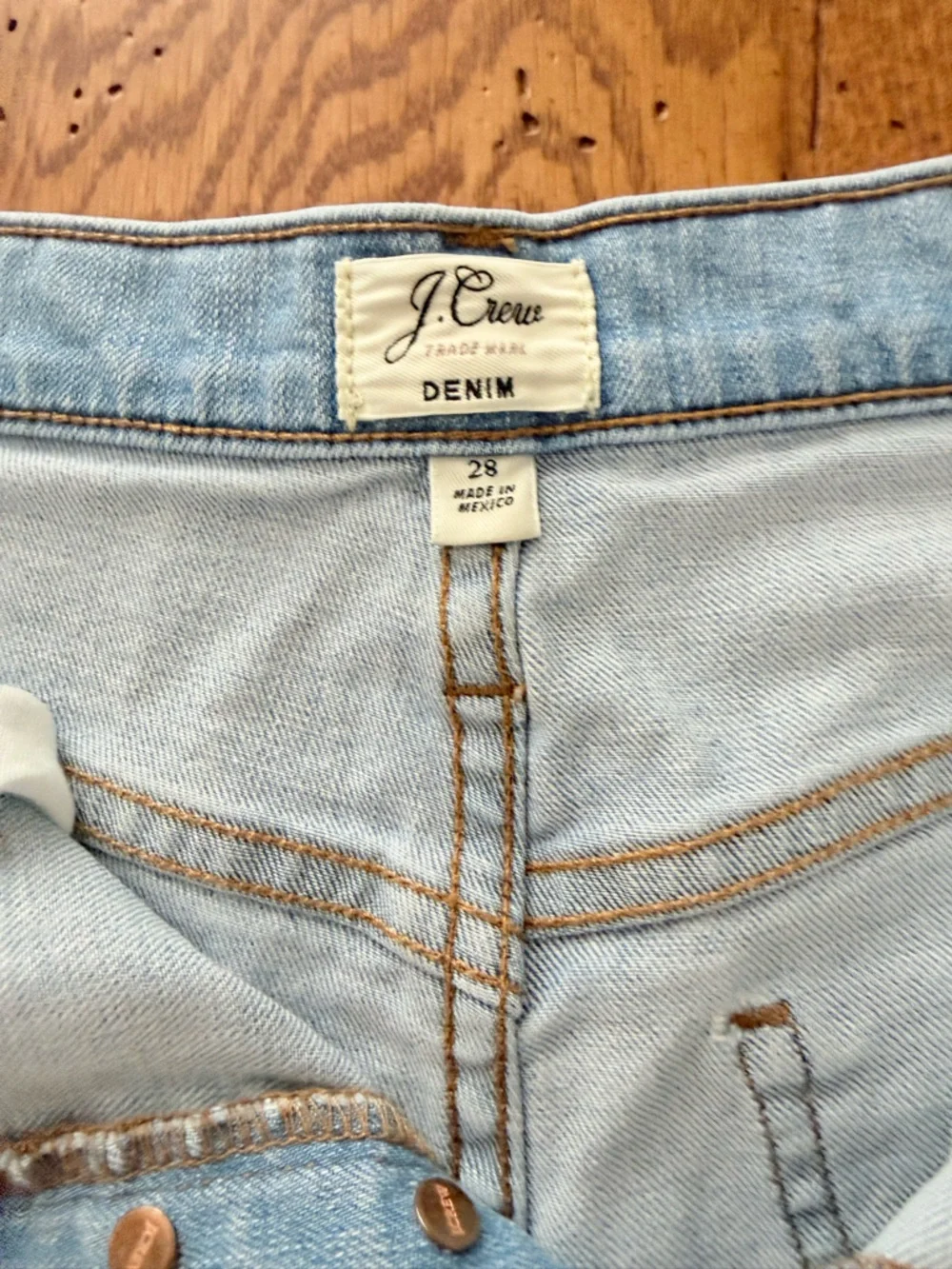 J. Crew  Denim Button-Fly Shorts - Picture 2 of 8
